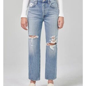 Citizens Of Humanity Light Blue Straight Leg Jeans